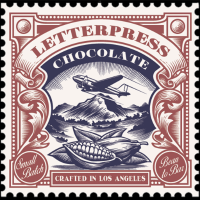 letterpress chocolade logo
