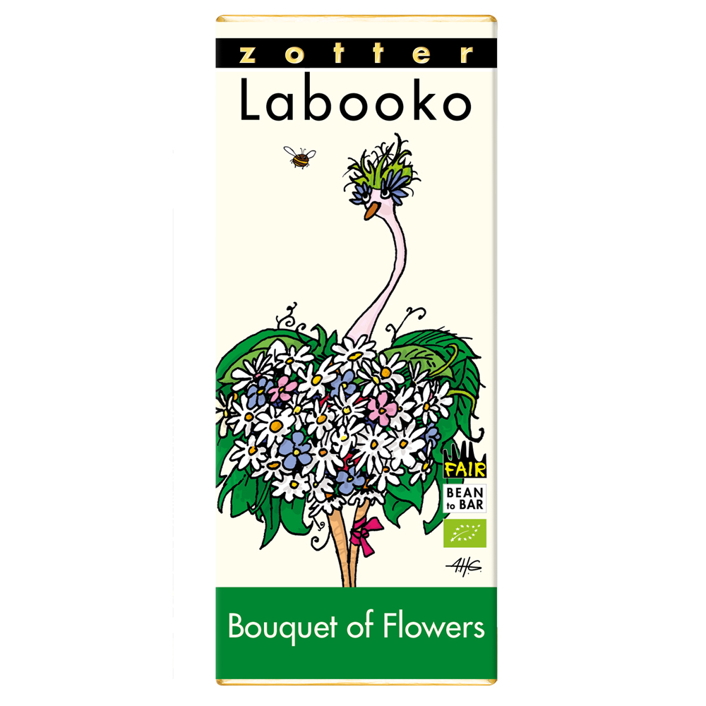Zotter - Boeketje Bloemen - Chocolade met bloemen & noten