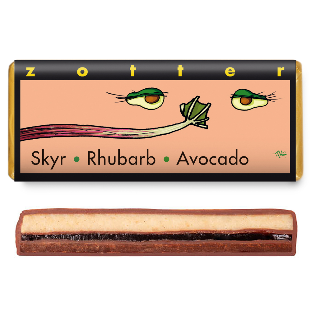 Zotter Gevuld - Skyr, Rabarber & Avocado - Afbeelding 2