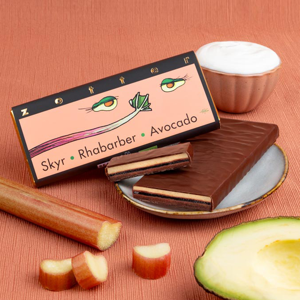 Zotter Gevuld - Skyr, Rabarber & Avocado - Afbeelding 4