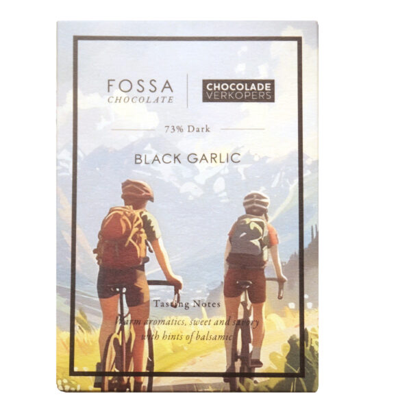 zwarte knoflook chocolade fosssa chocoladeverkopers jubileum
