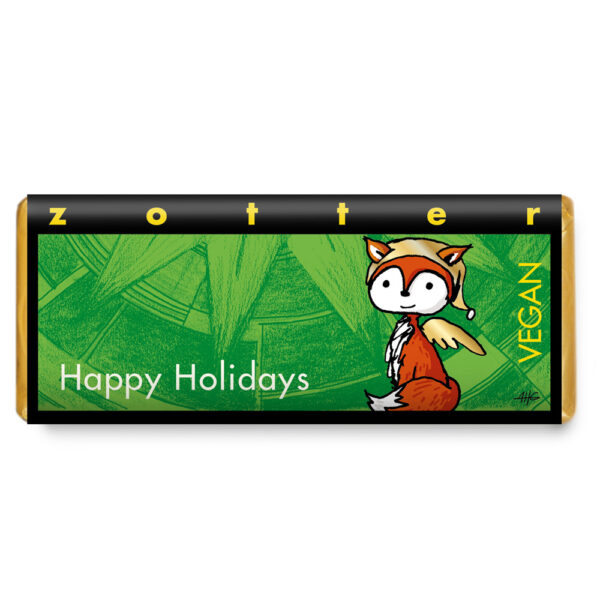 Zotter Gevuld - Happy Holidays - Met Hazelnoten