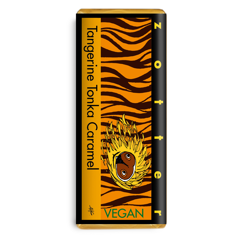 Zotter Gevuld - Mandarijn & Tonka Karamel (Vegan)