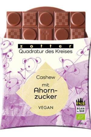 Zotter - Squaring the Circle - Cashew met Ahornsuiker